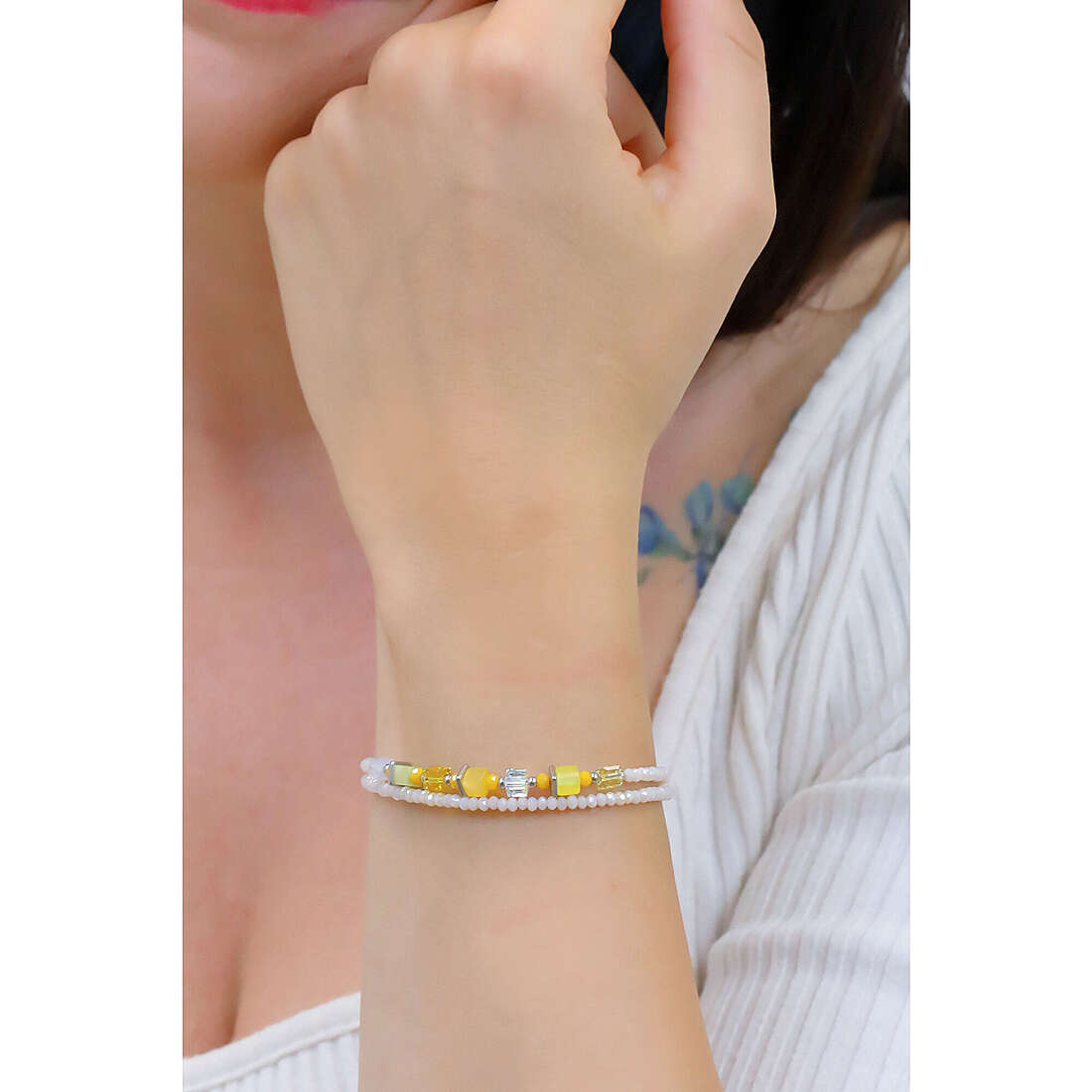 Coeur De Lion bracelets Joyful Colours woman 4564/30-0100 wearing