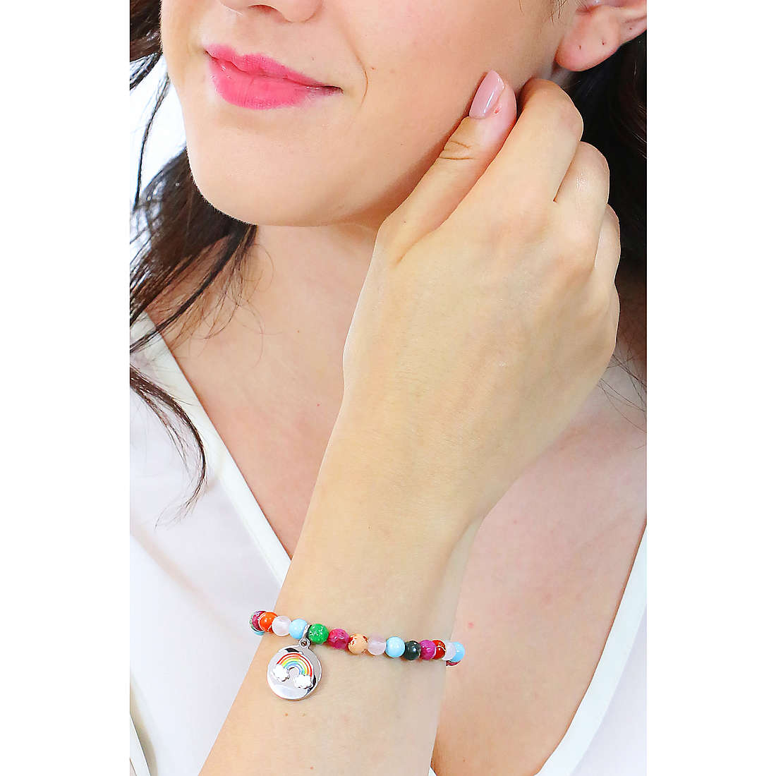 Kidult bracelets Symbols woman 732036 wearing