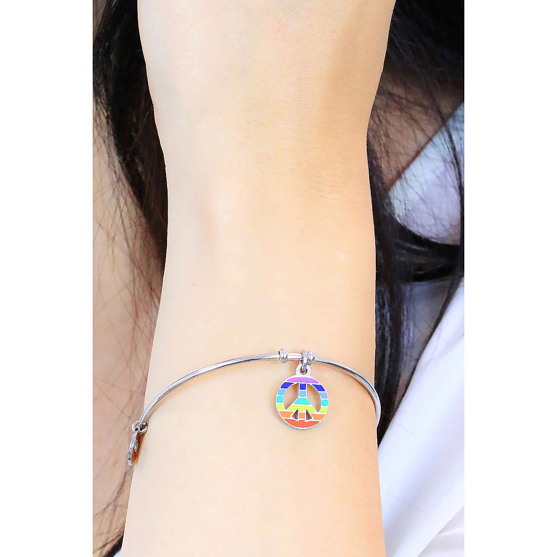 Kidult bracelets Symbols woman 732110 wearing