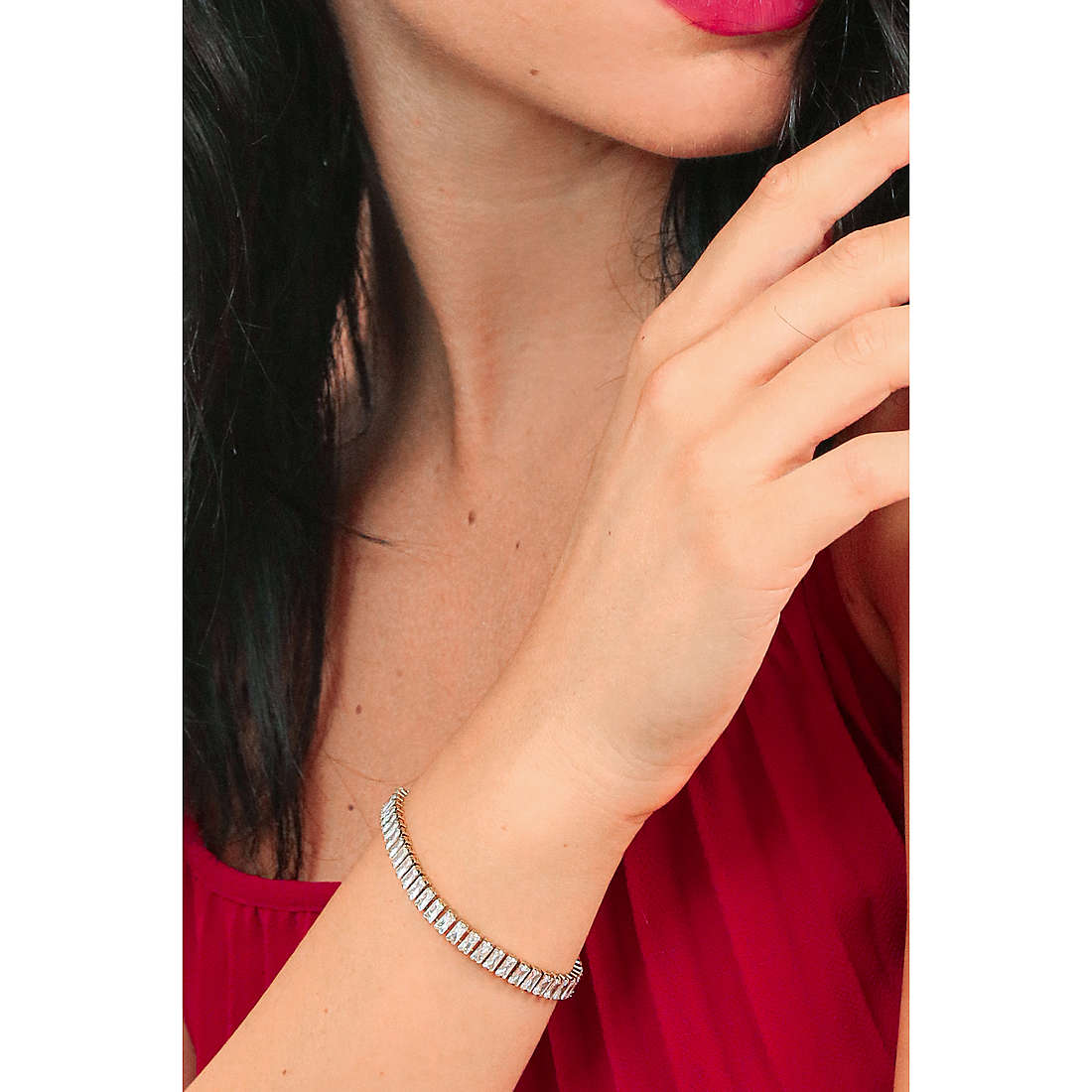 Lylium bracelets Crystal woman AC-B035G wearing