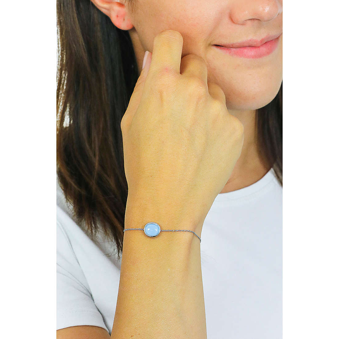 Skagen bracelets Sea Glass woman SKJ1461040 wearing