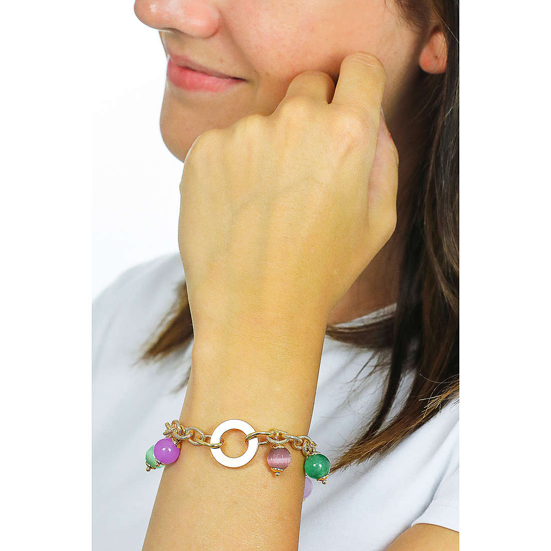 Sovrani bracelets Cristal Magique woman J6150 wearing