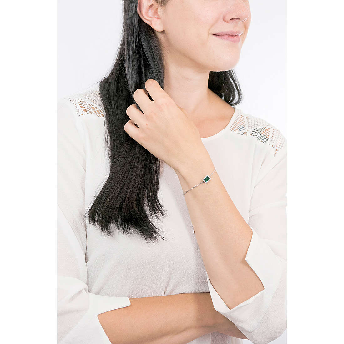 Swarovski bracelets Angelic woman 5559836 wearing