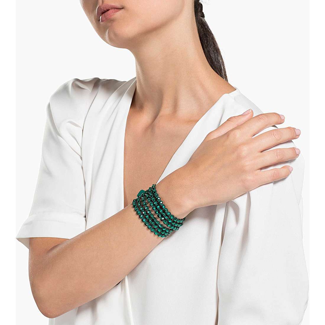 Swarovski bracelets Power woman 5511700 wearing