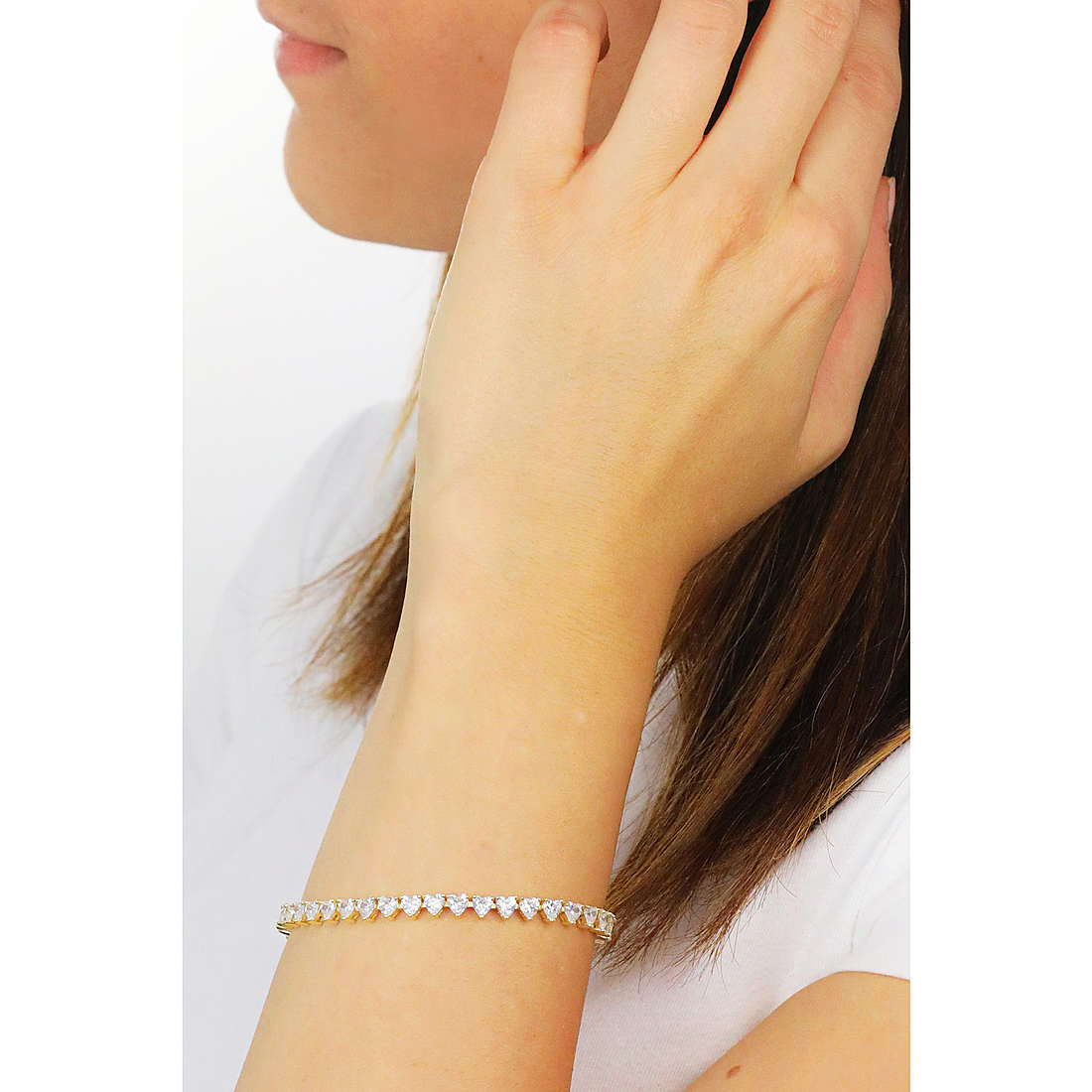 GioiaPura bracelets Amore Eterno woman INS028BR305PLWH wearing
