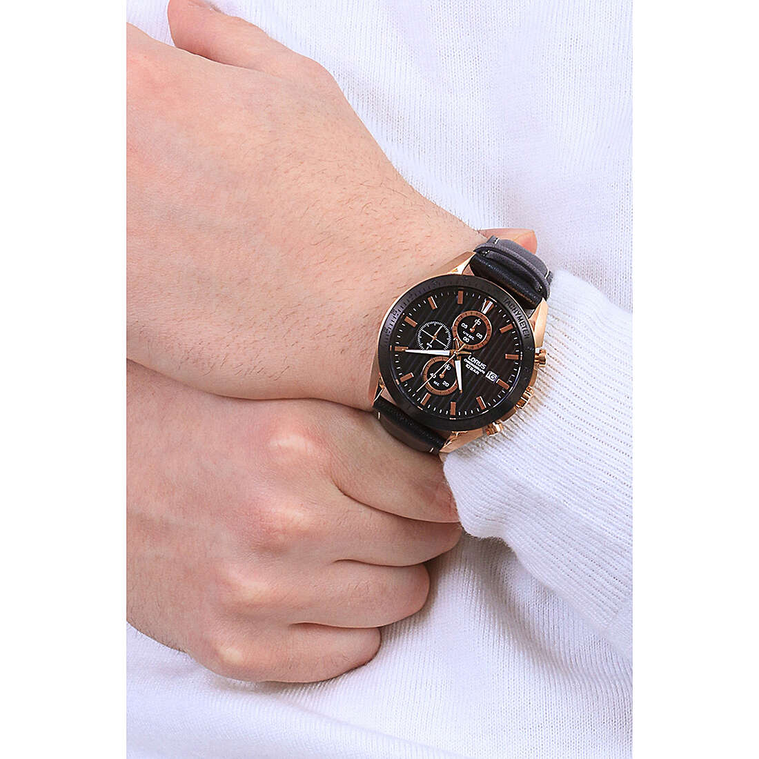 Lorus chronographs Sport man RM308HX9 wearing