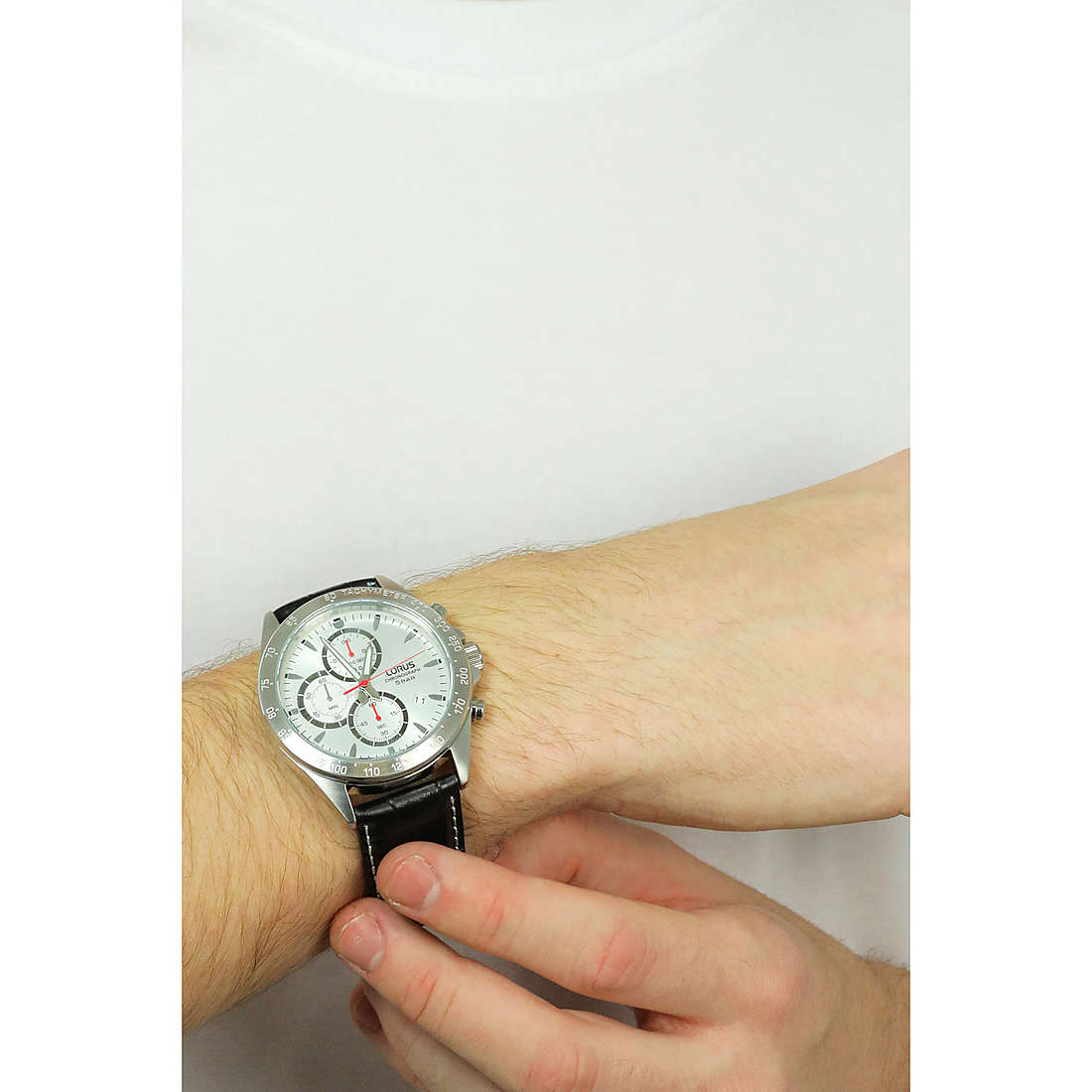 Lorus chronographs Sport man RM371GX9 wearing