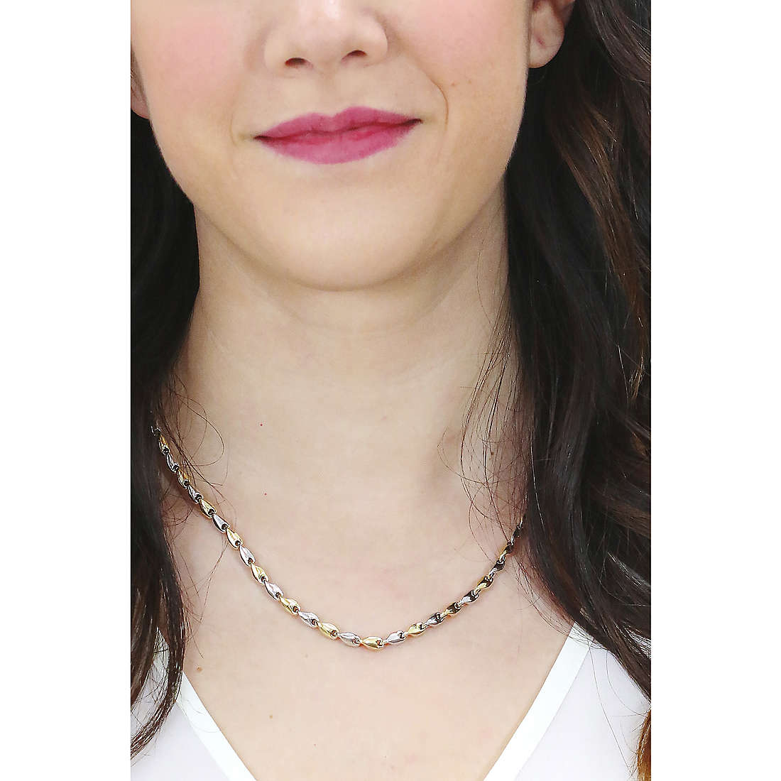 GioiaPura necklaces Oro 375 woman GP9-S9VIR049GB50 photo wearing