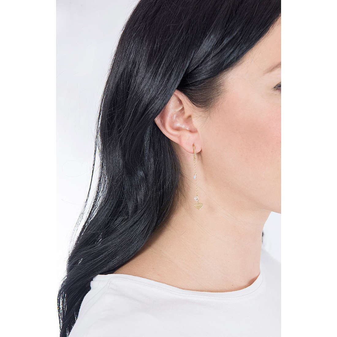 Rebecca earrings Lucciole woman SLCOOB01 wearing