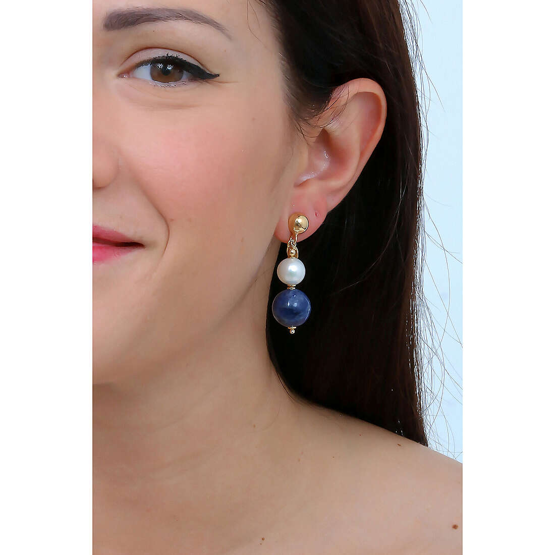 Boccadamo earrings Perlamia woman OR735D wearing