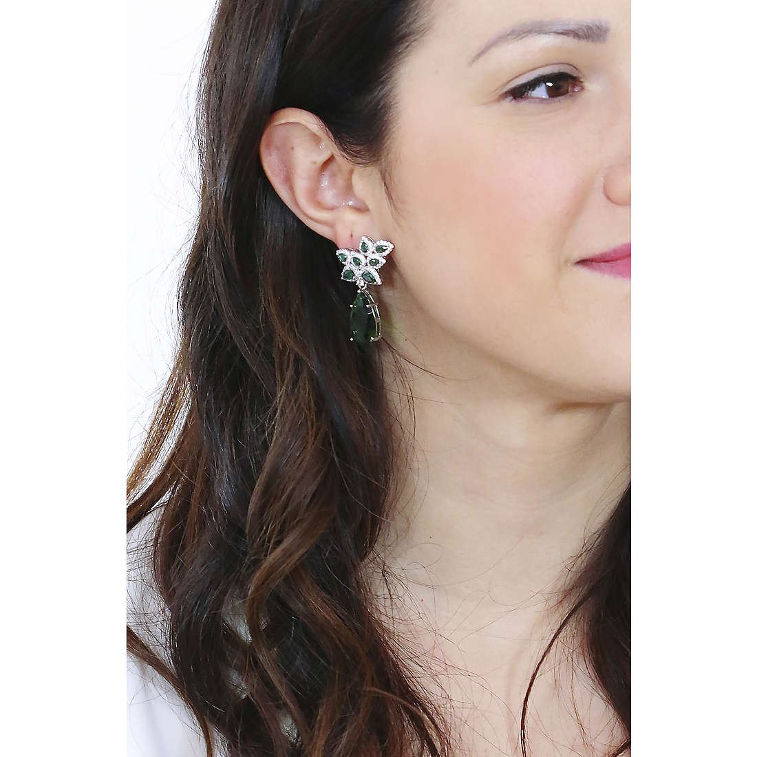 Sovrani earrings Luce woman J6216 wearing