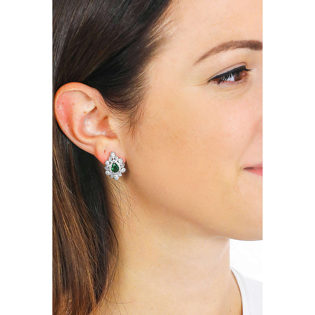 Sovrani earrings Luce woman J6223 wearing