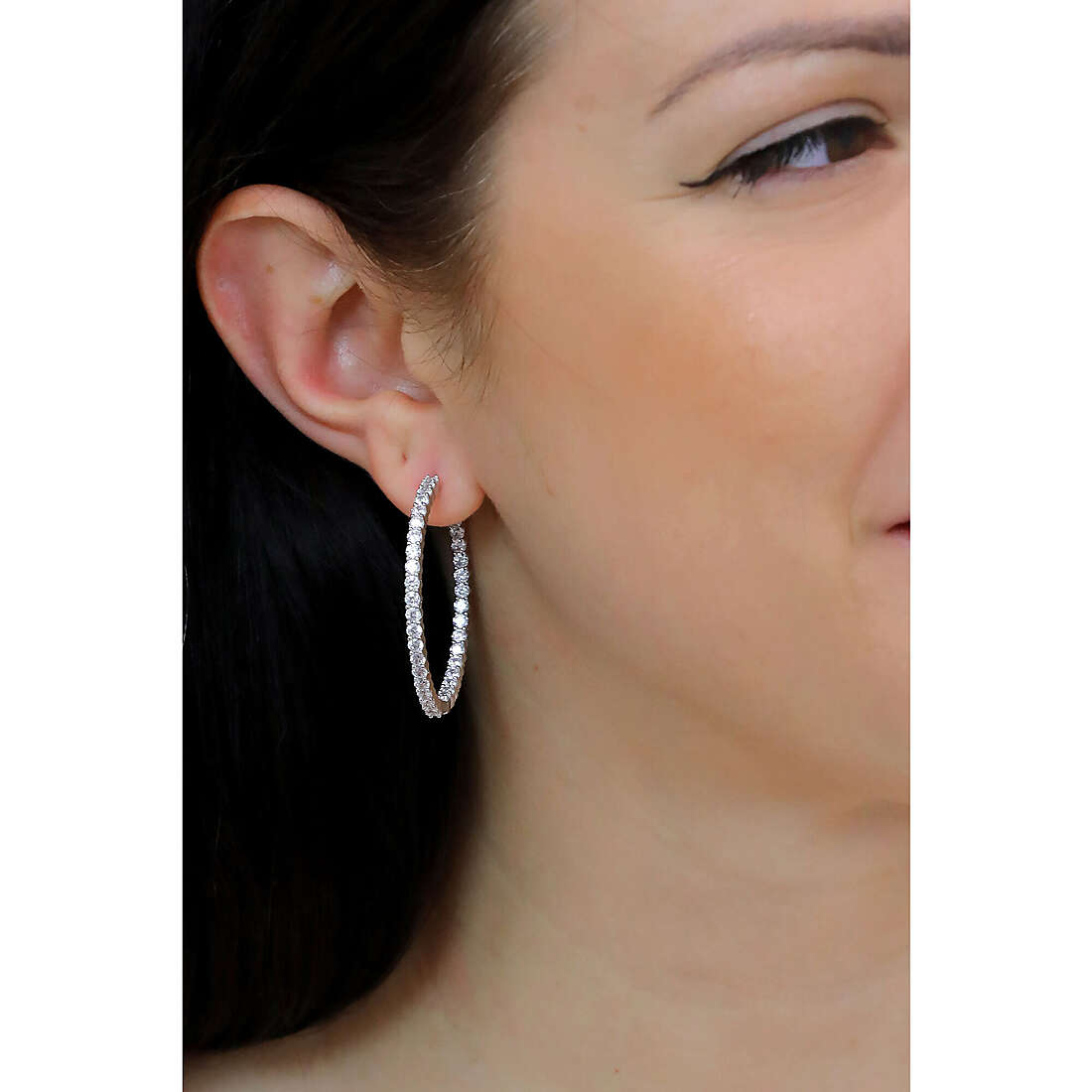 Sovrani earrings Luce woman J6526 wearing