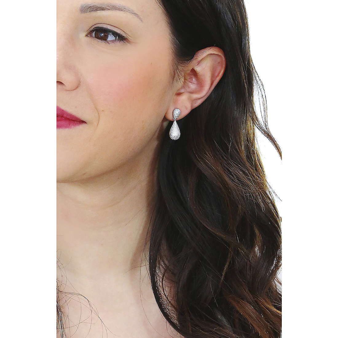 Sovrani earrings Luce woman J6534 wearing