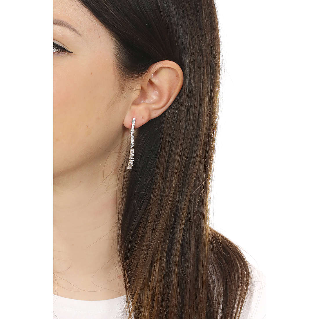Sovrani earrings Luce woman J6551 wearing