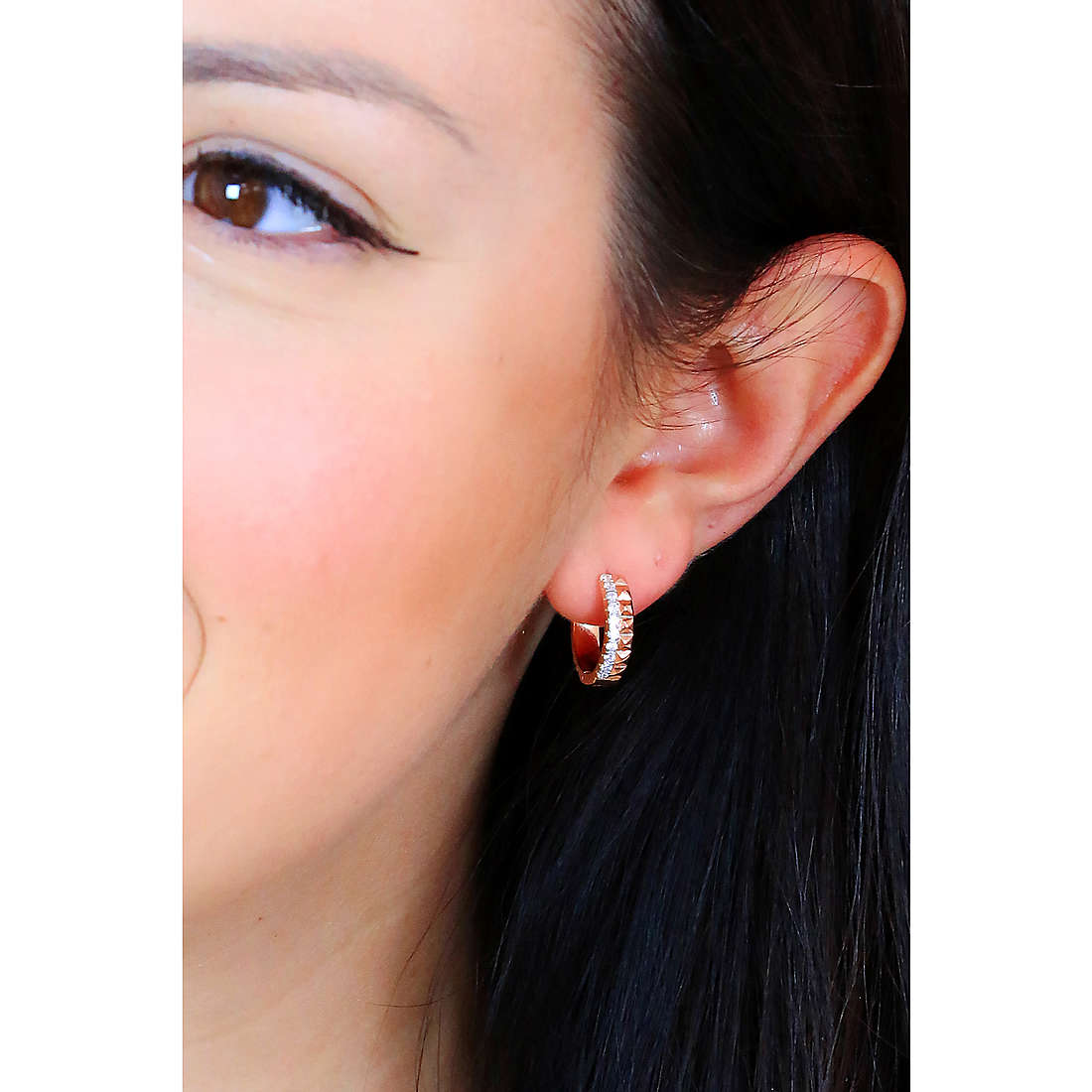 Sovrani earrings Luce woman J7112 wearing