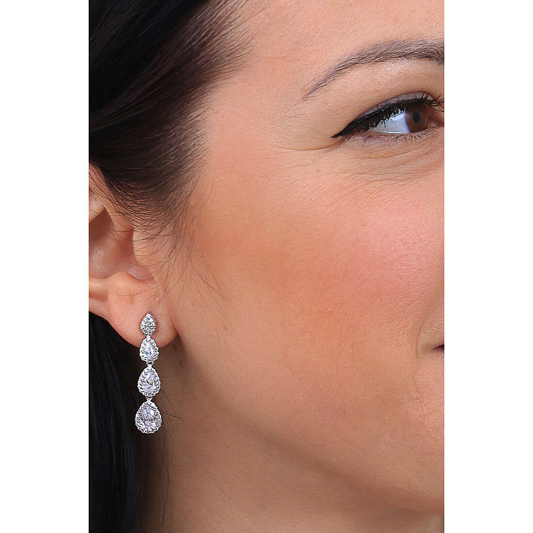 Sovrani earrings Luce woman J7132 wearing