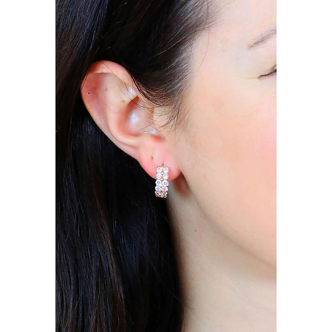Sovrani earrings Luce woman J7166 wearing