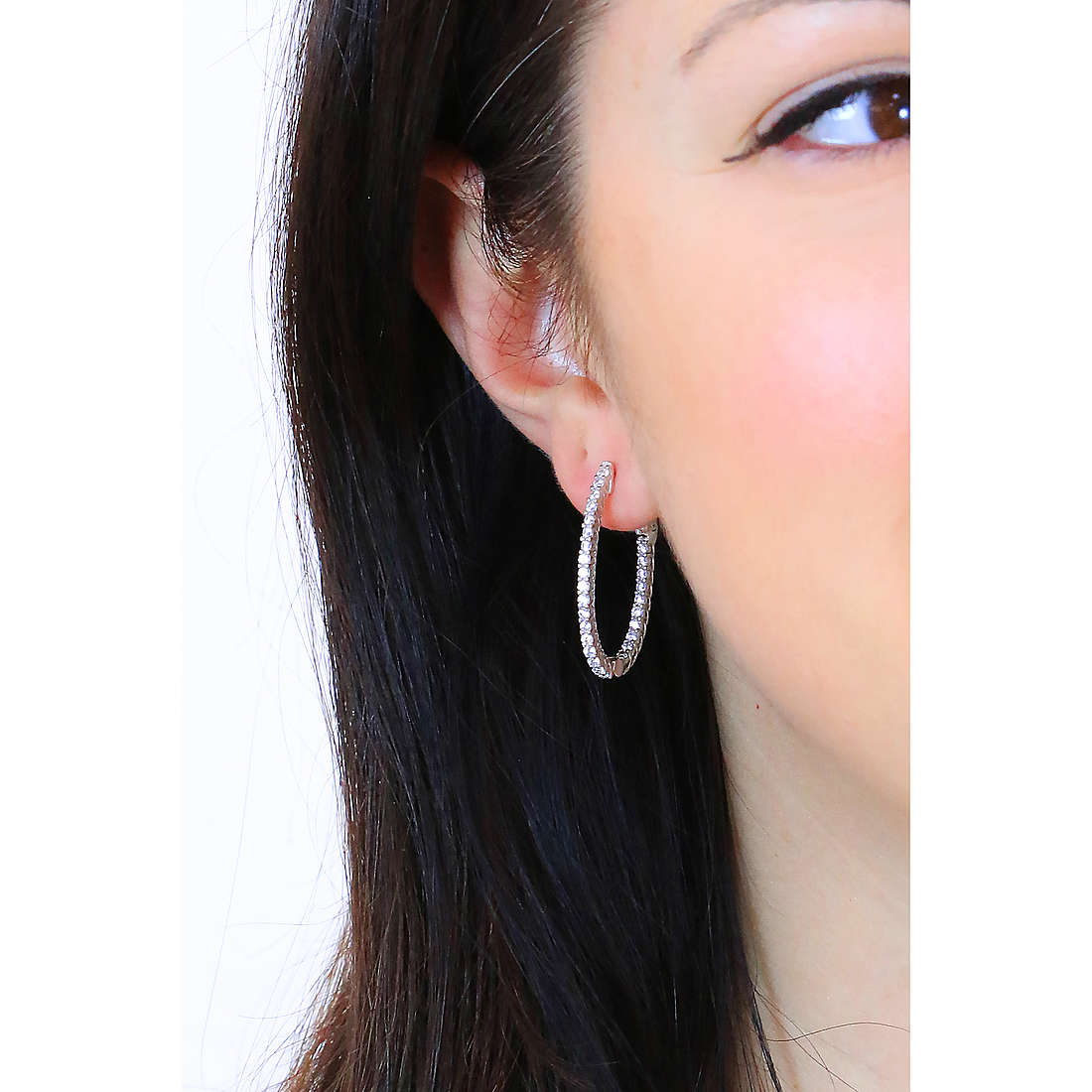Sovrani earrings Luce woman J7169 wearing