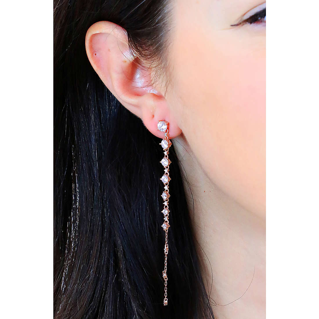 Sovrani earrings Luce woman J7171 wearing