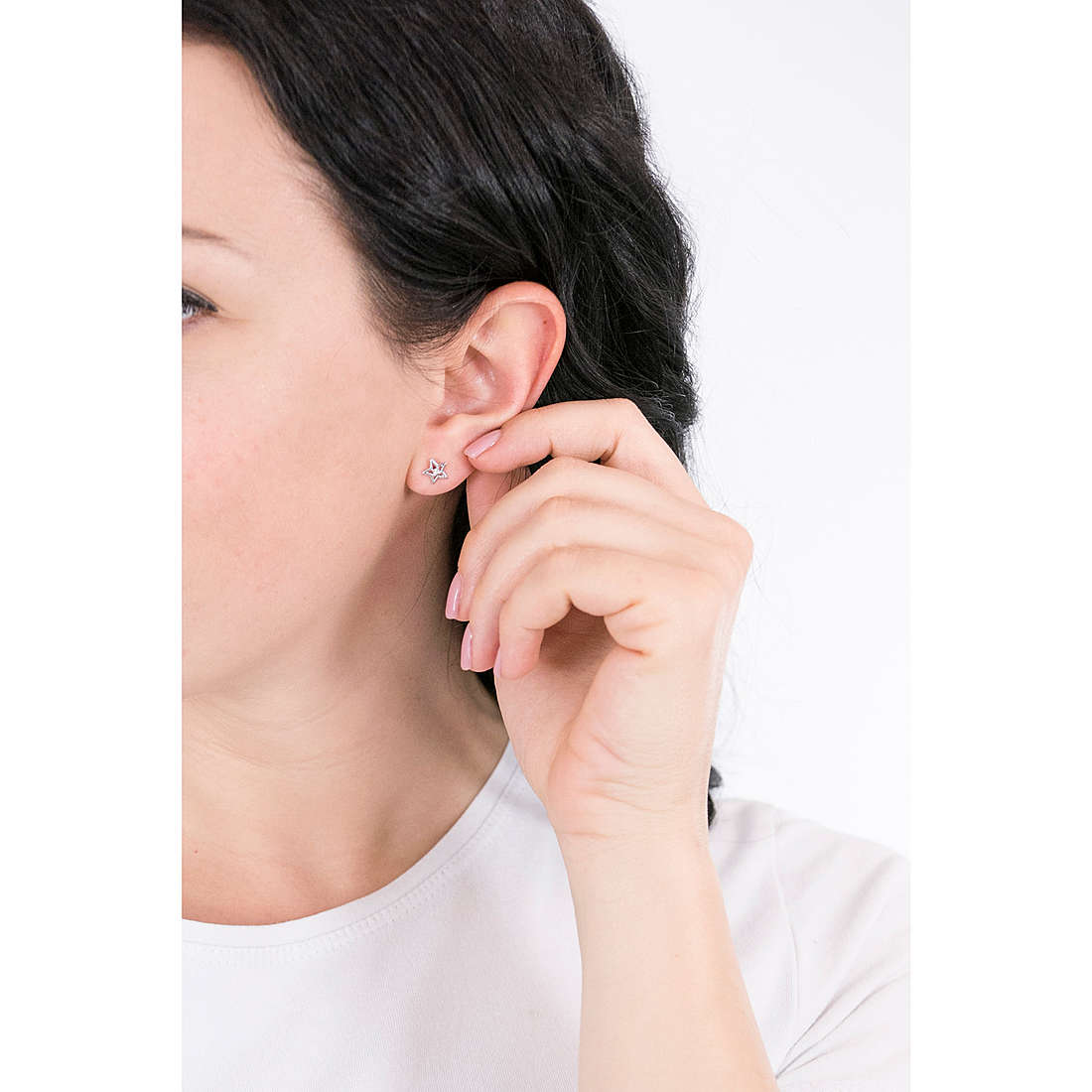 Comete earrings Simboli woman ORB 935 wearing