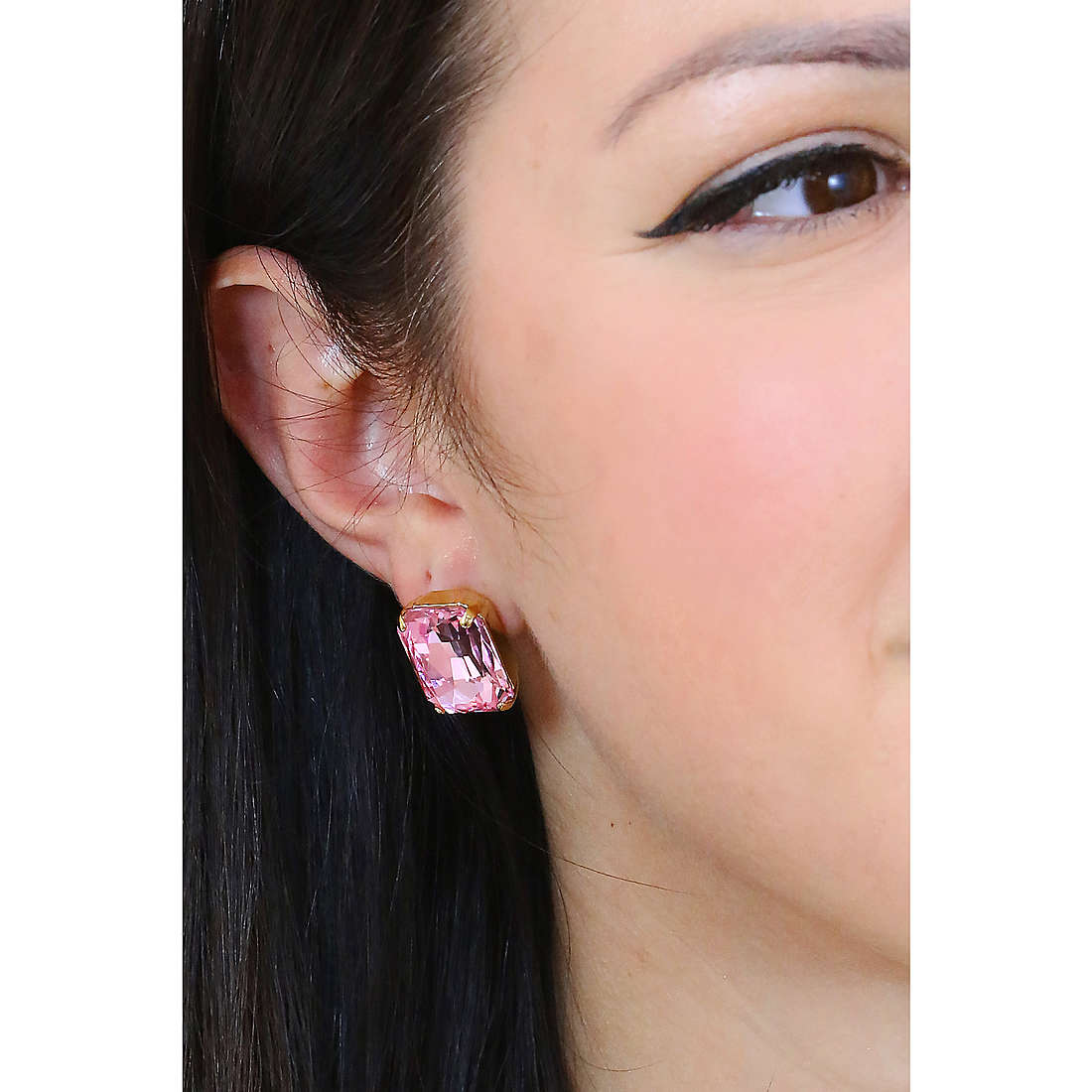 Sovrani earrings Cristal Magique woman J7048 wearing