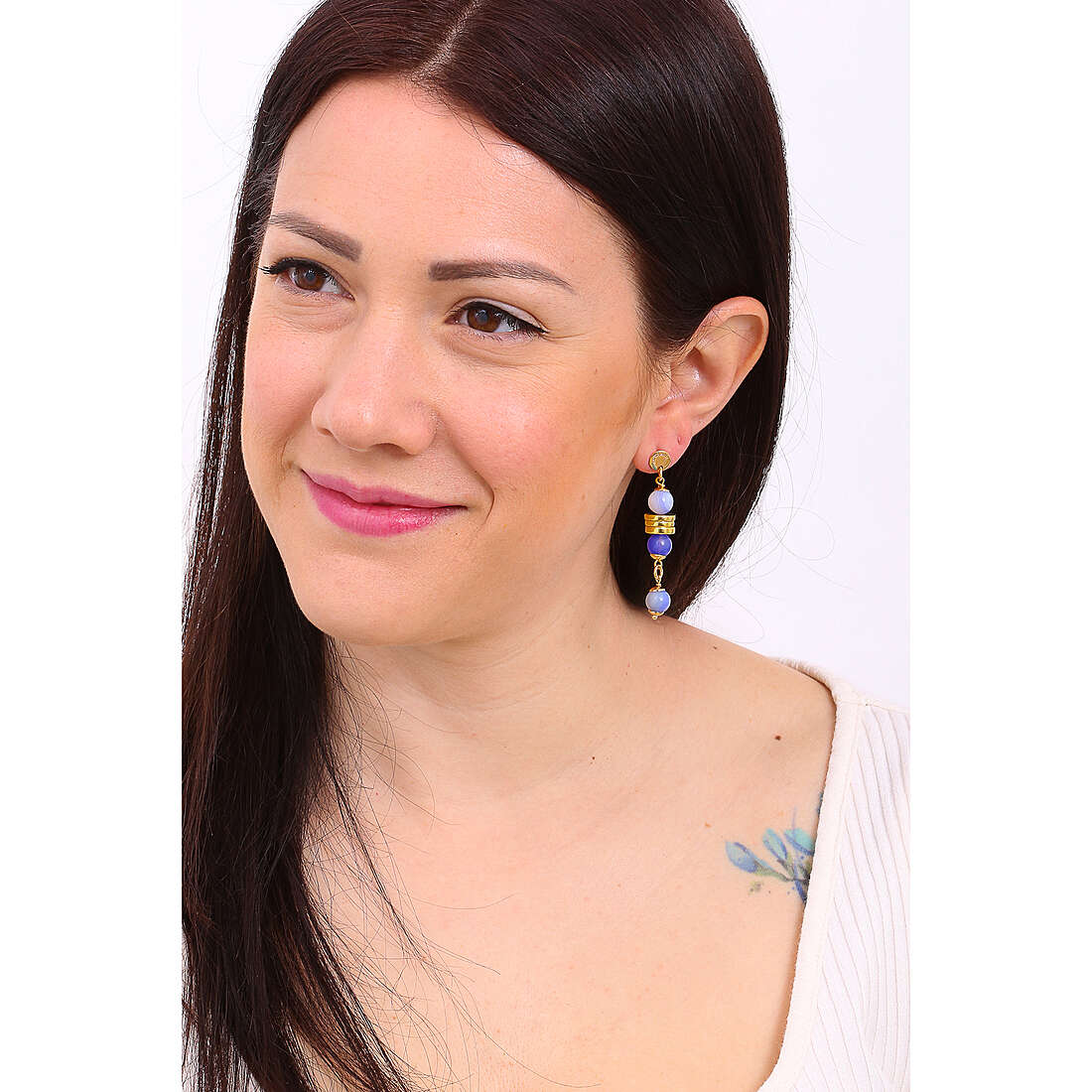 Sovrani earrings Cristal Magique woman J7760 wearing