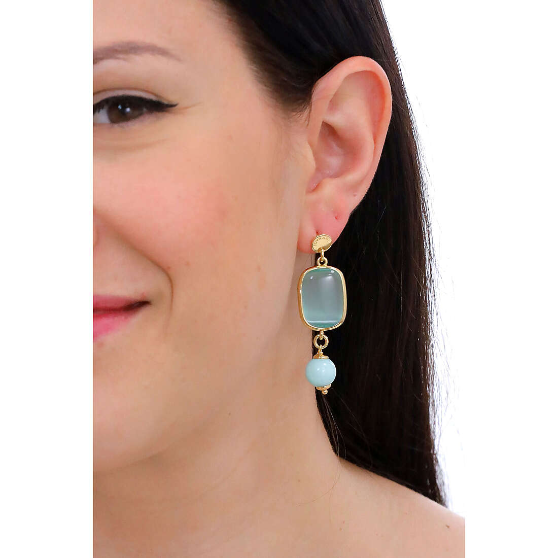 Sovrani earrings Cristal Magique woman J7763 photo wearing