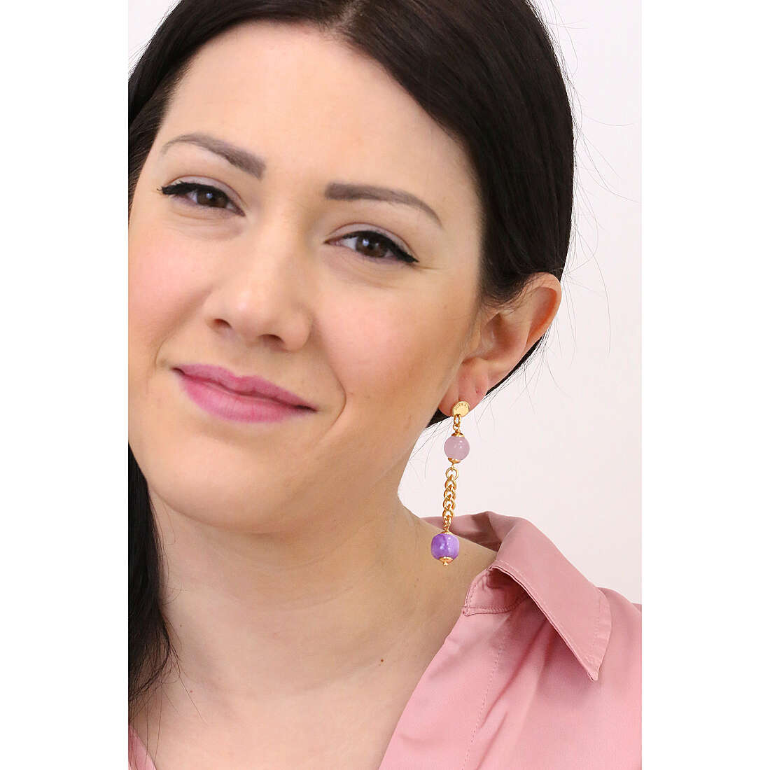Sovrani earrings Cristal Magique woman J7790 wearing