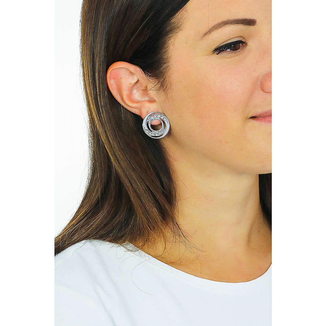 Boccadamo earrings Magic Circle woman XOR562 wearing