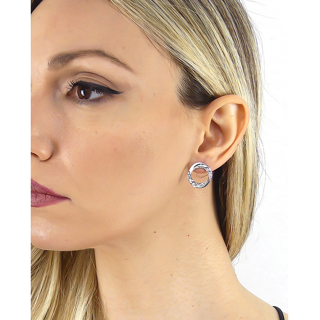 Boccadamo earrings Magic Circle woman XOR565 wearing