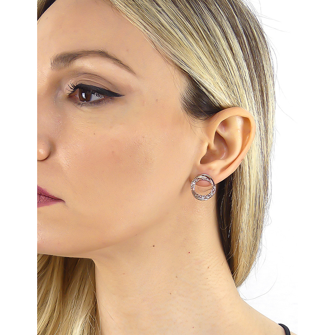 Boccadamo earrings Magic Circle woman XOR565RS wearing