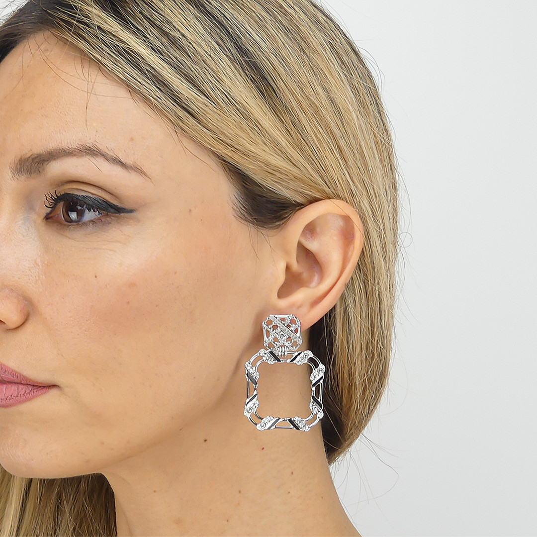 Boccadamo earrings Magic Chain woman XOR673 wearing