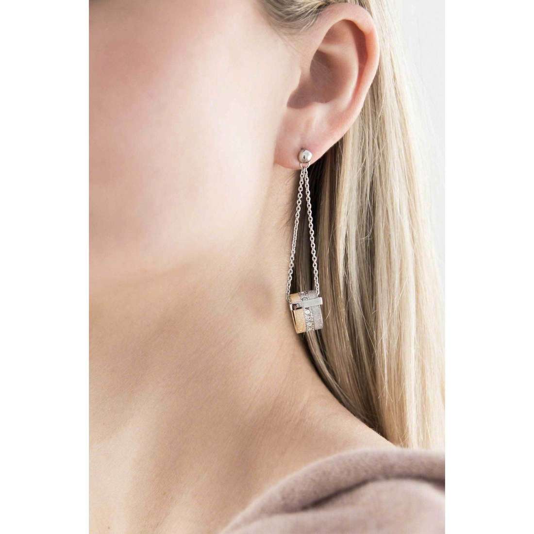Breil earrings Breilogy woman TJ1429 wearing