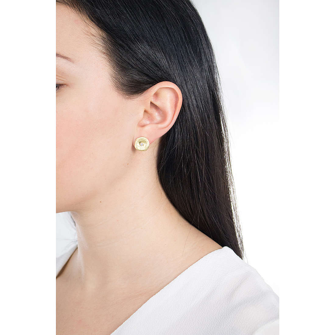 Ottaviani earrings woman 500086O wearing