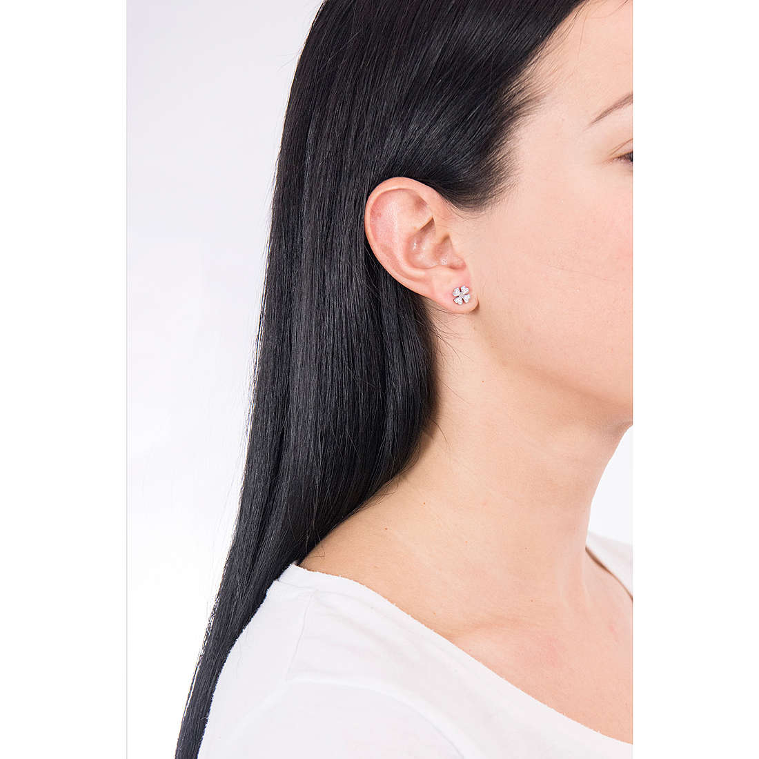 Luca Barra earrings Holiday woman LBOK960 wearing