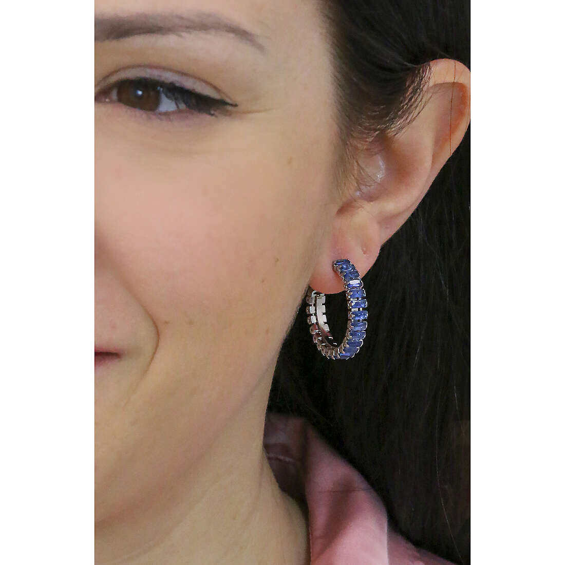 Luca Barra earrings woman OK1207 wearing