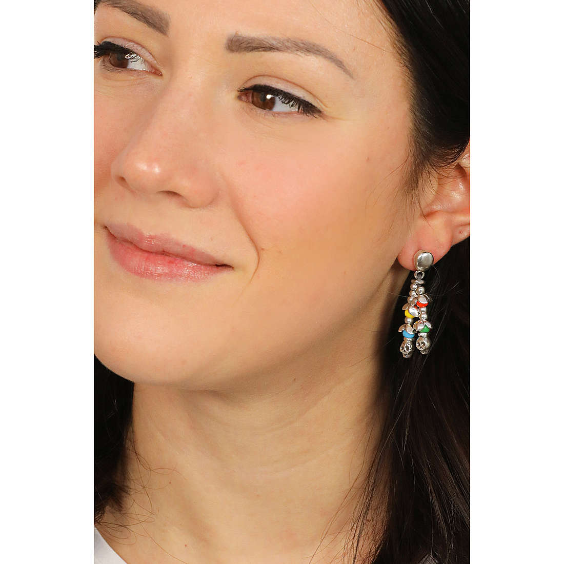 UnoDe50 earrings Freeda woman PEN0780MCLMTL0U photo wearing