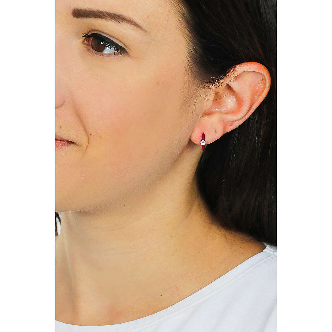 Ania Haie earrings Bright Future woman E028-05G-R wearing