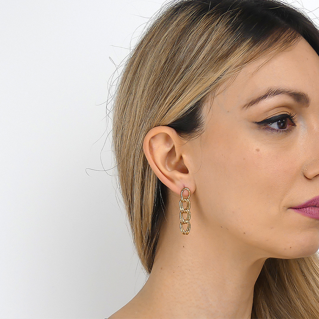 Boccadamo earrings Mychain woman XOR655D wearing