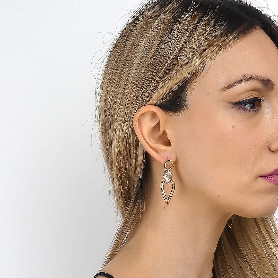 Boccadamo earrings Mychain woman XOR656D wearing