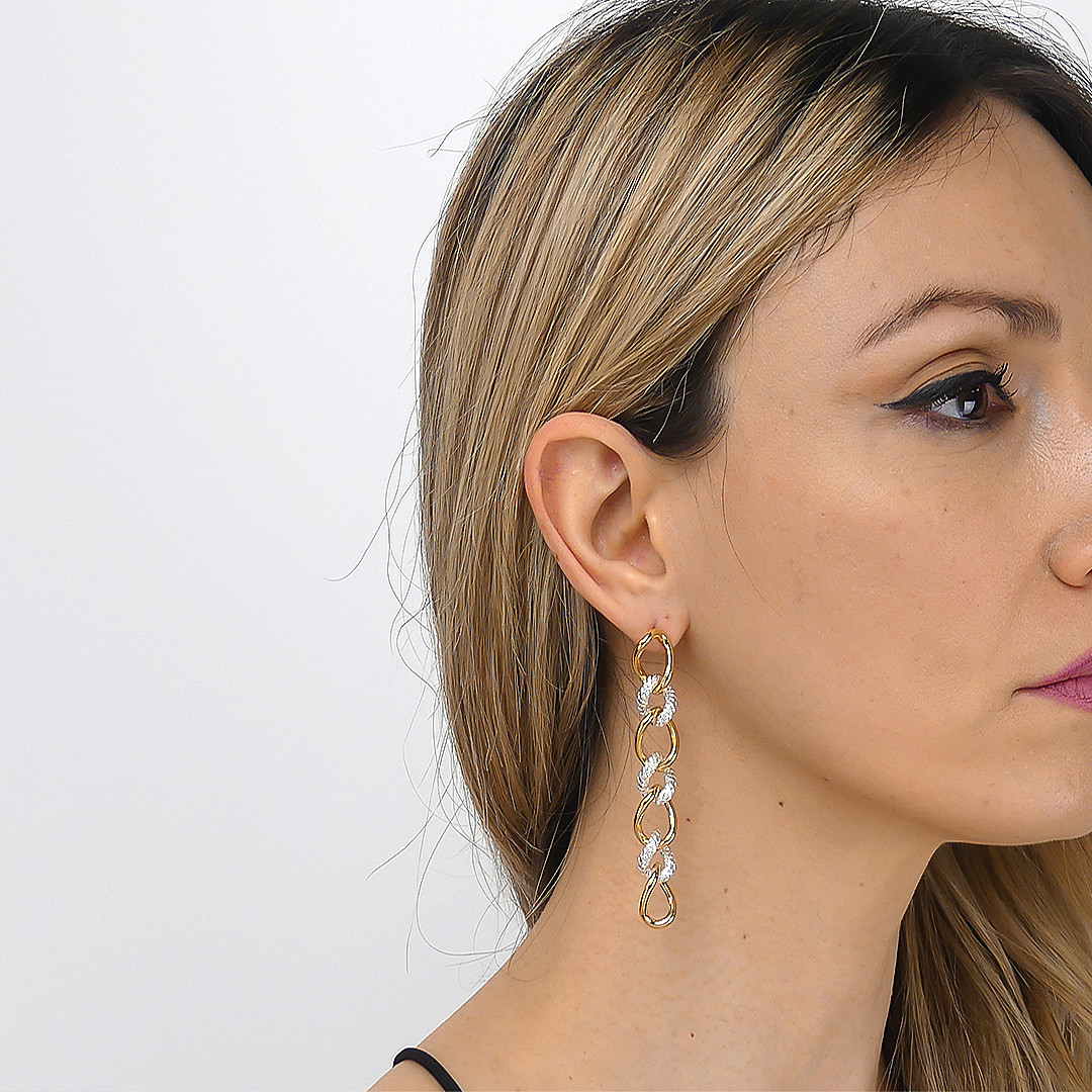 Boccadamo earrings Mychain woman XOR657D wearing
