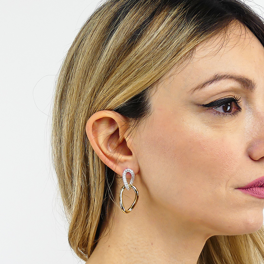 Boccadamo earrings Mychain woman XOR658D wearing