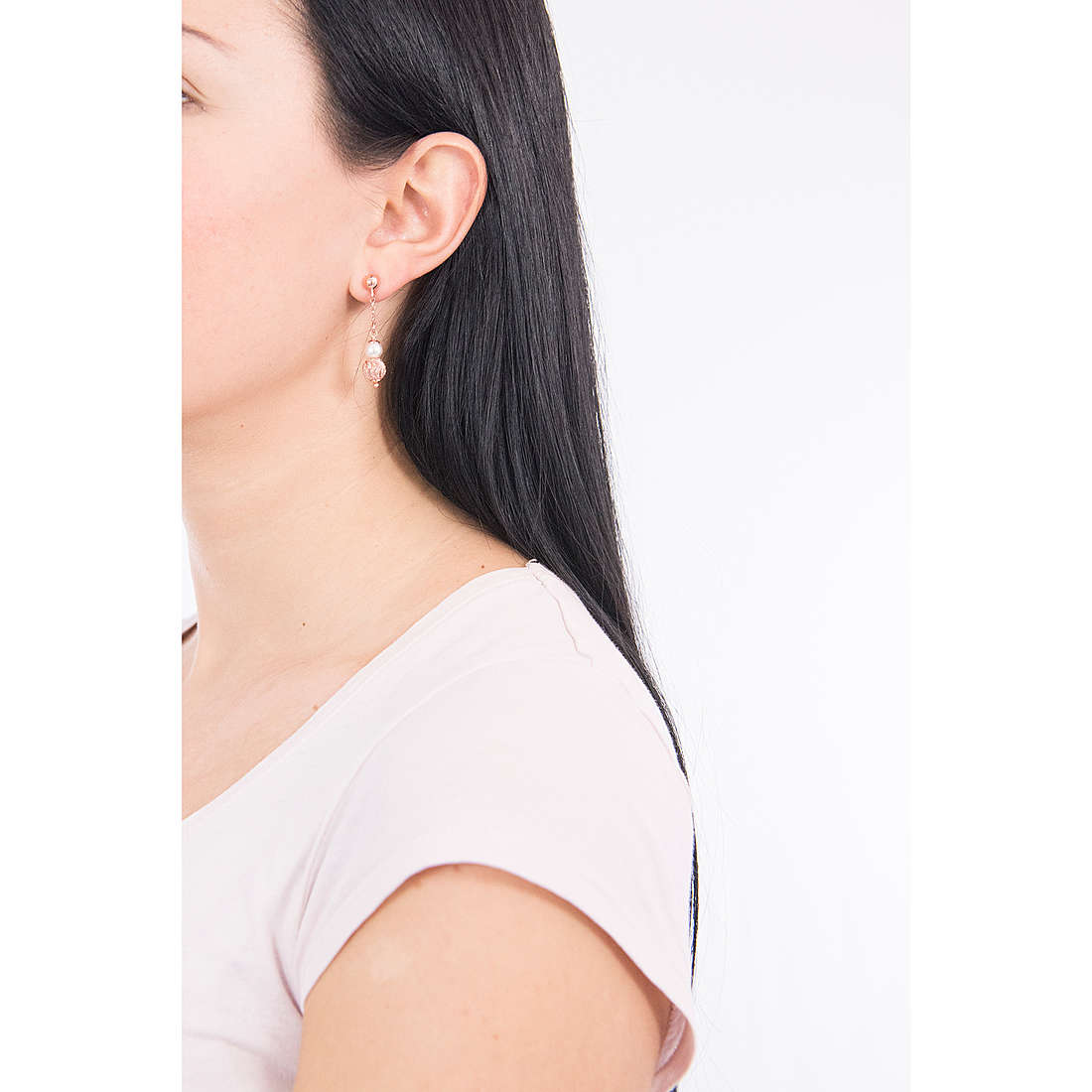Boccadamo earrings Perle woman OR640RS wearing