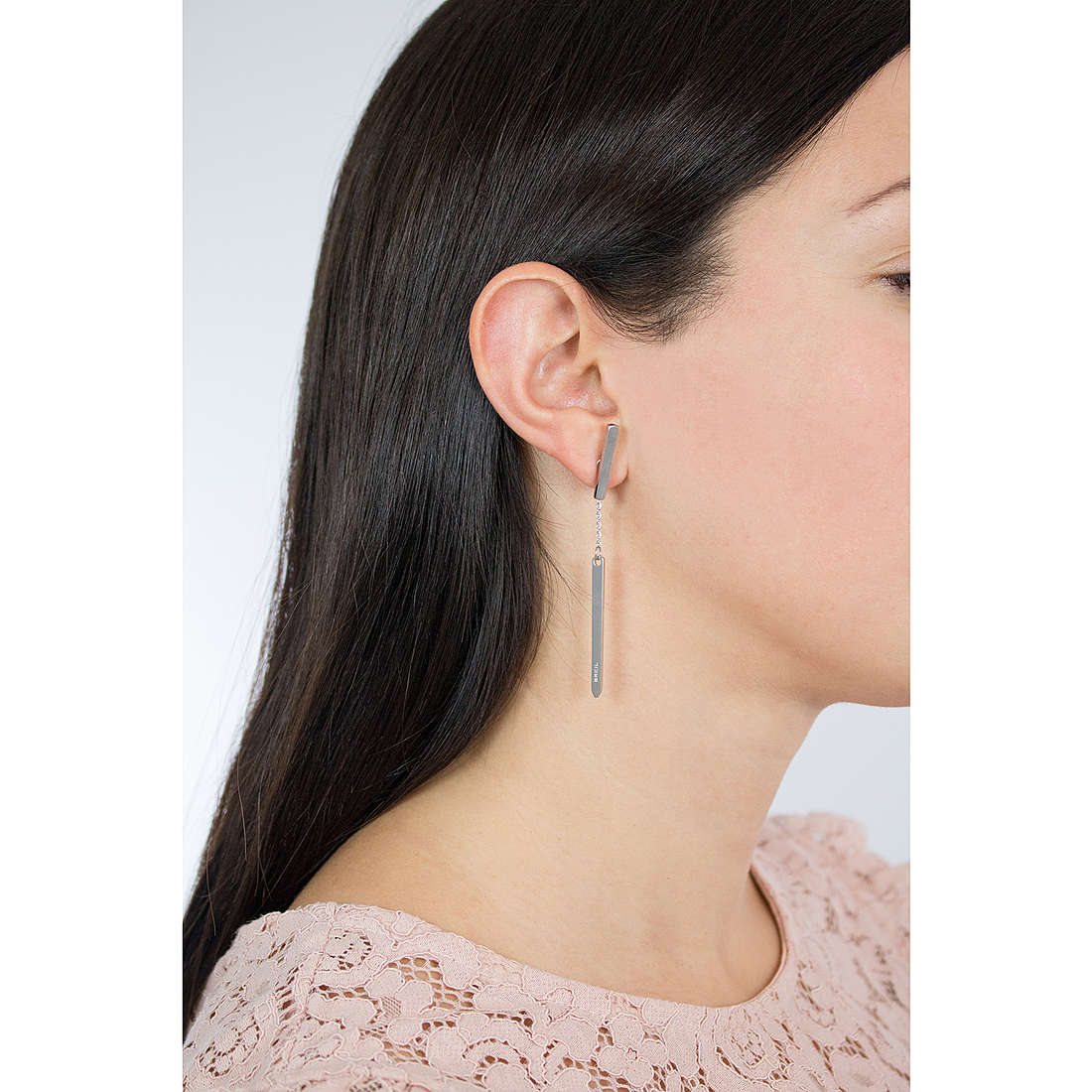 Breil earrings Bangs woman TJ2218 wearing