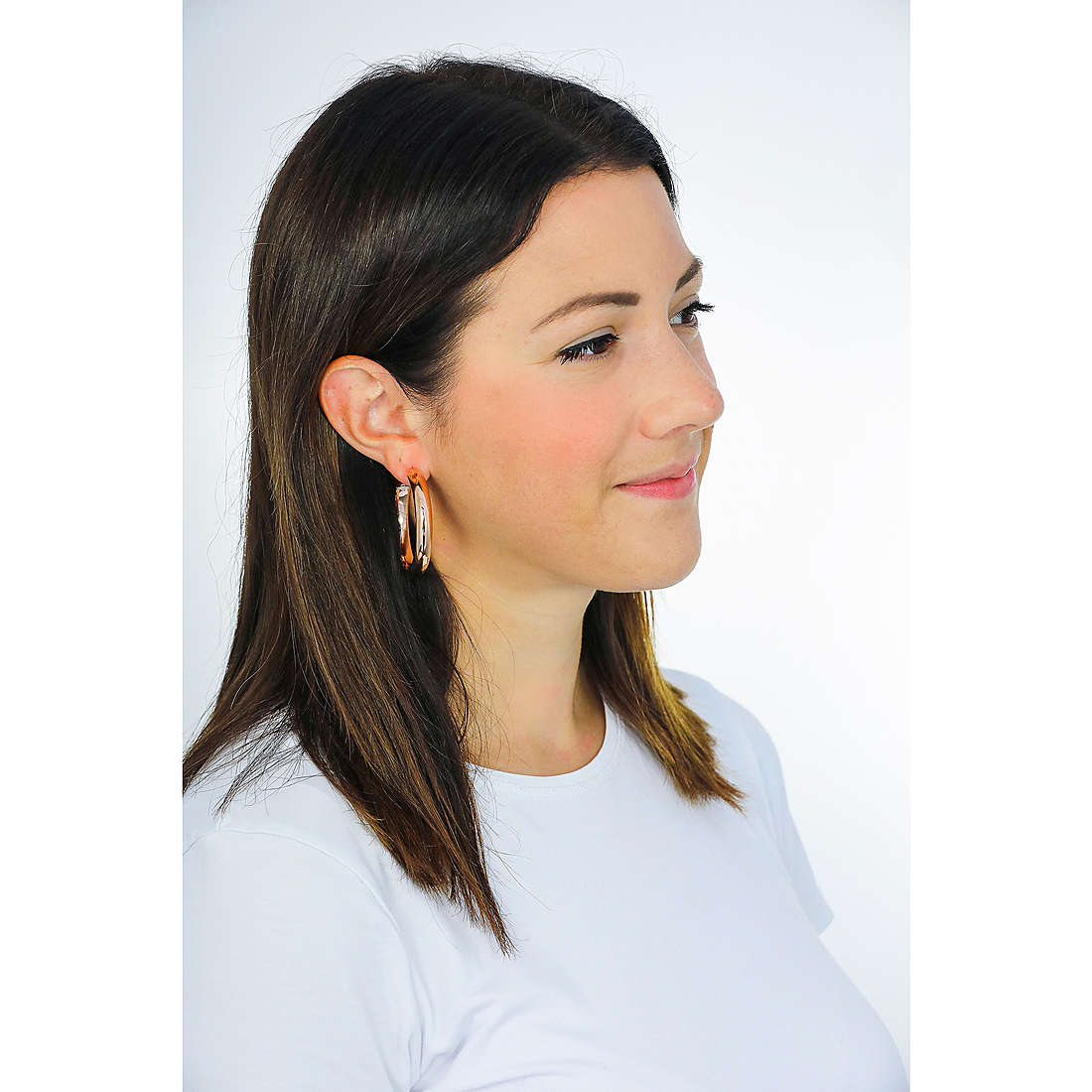 Breil earrings Join Up woman TJ3036 wearing