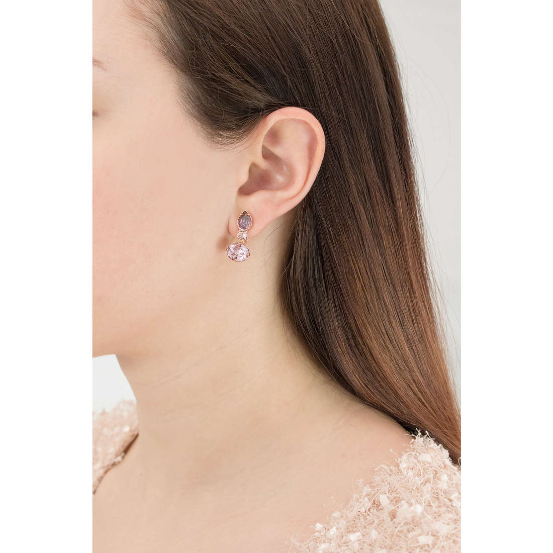 Brosway earrings Affinity woman BFF26 wearing
