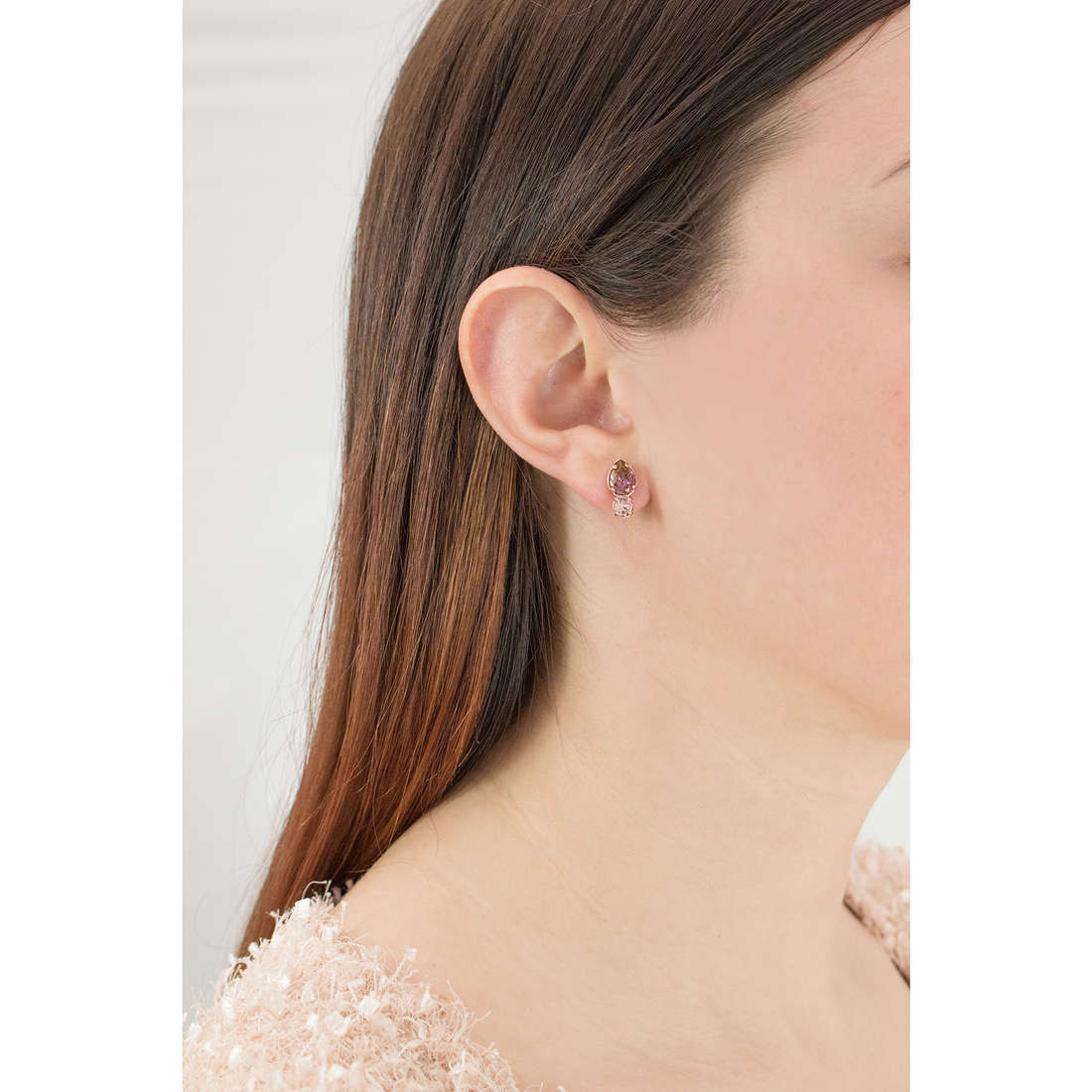 Brosway earrings Affinity woman BFF26 wearing