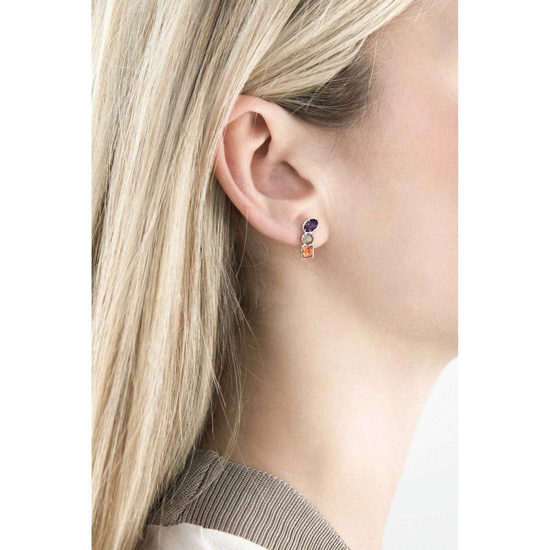 Brosway earrings COLORI woman G9CL25 wearing