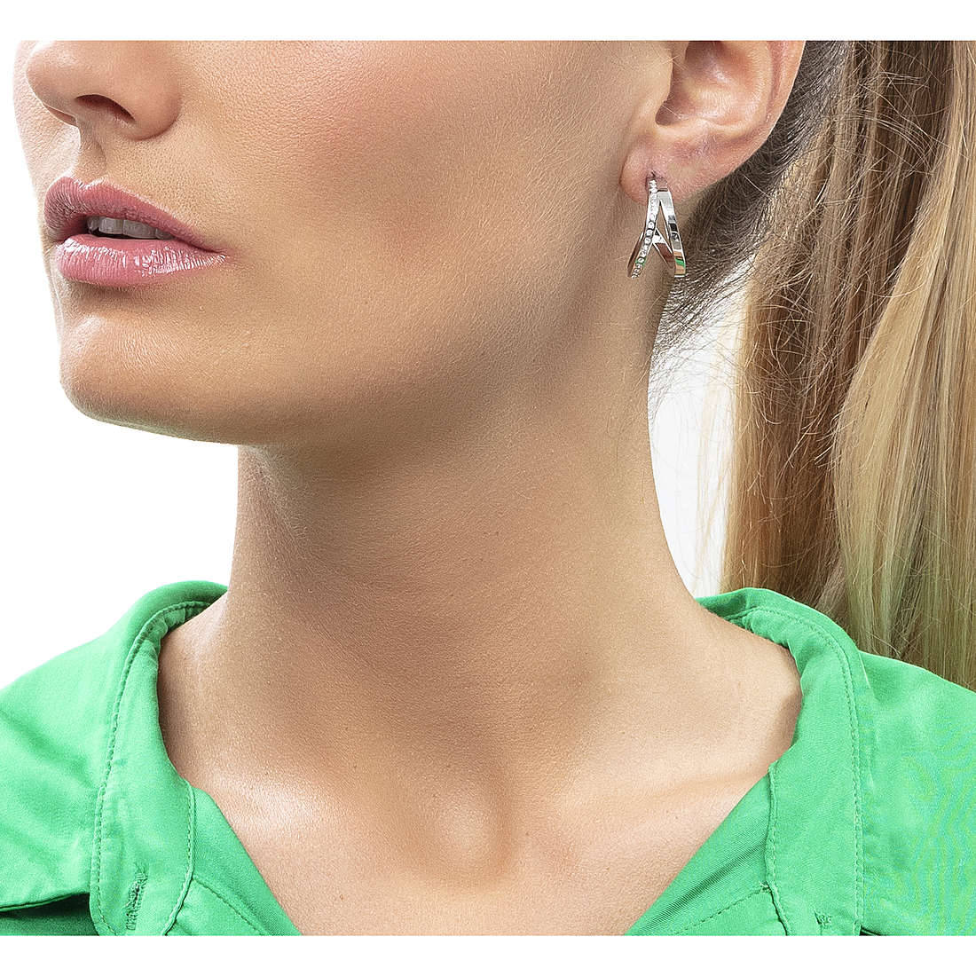 Calvin Klein earrings Outline woman KJ6VME040100 wearing